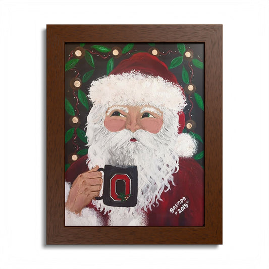 2015 SANTA WITH OSU MUG (Christmas Ornament)