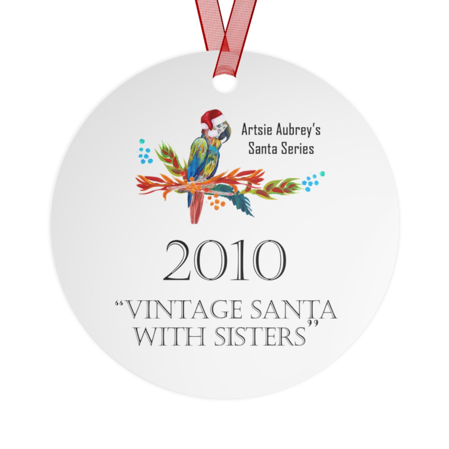 2010 VINTAGE SANTA WITH SISTERS (Christmas Ornament)