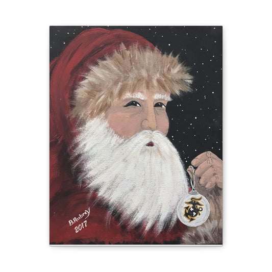 2017 SANTA FOR A MARINE (Canvas Print)