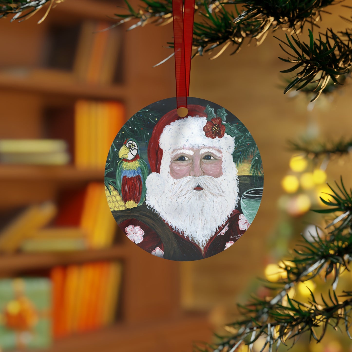 2010 TROPICAL SANTA (Christmas Ornament)