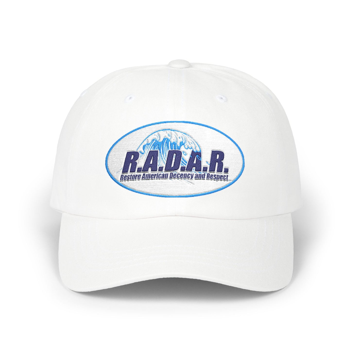 R.A.D.A.R. Logo Classic Dad Cap — Vintage Distressed Baseball Hat
