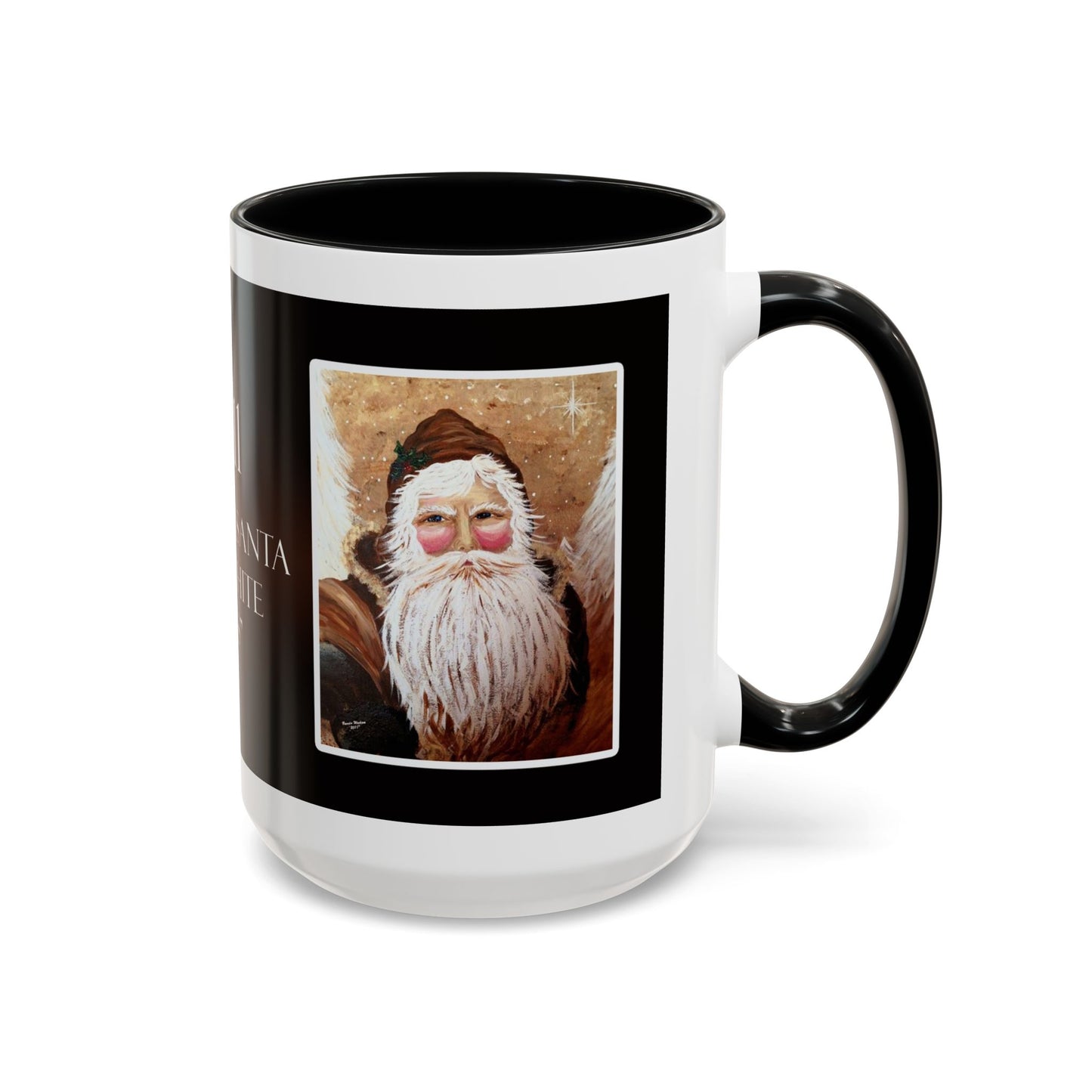 2011 VINTAGE SANTA WITH WHITE PINES (Ceramic Mug)