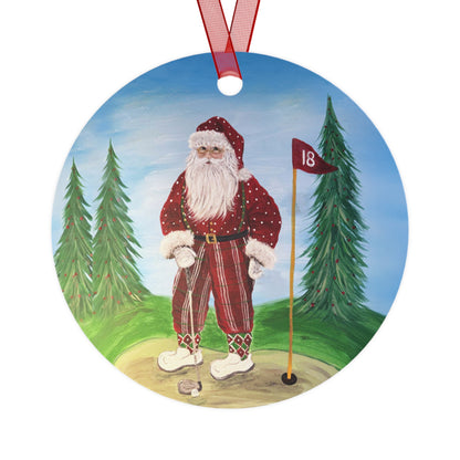 2024 GOLFING SANTA (Christmas Ornament)