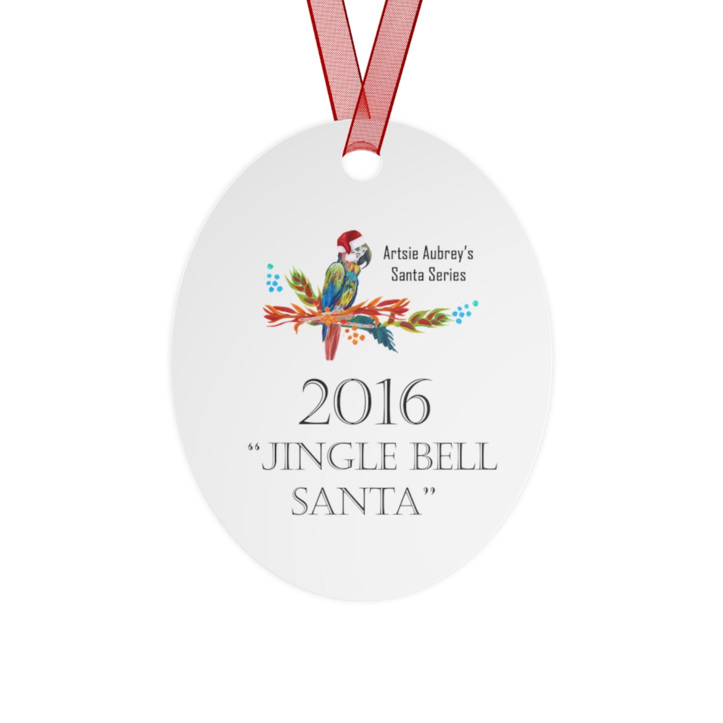 2016 JINGLE BELL SANTA (Christmas Ornament)