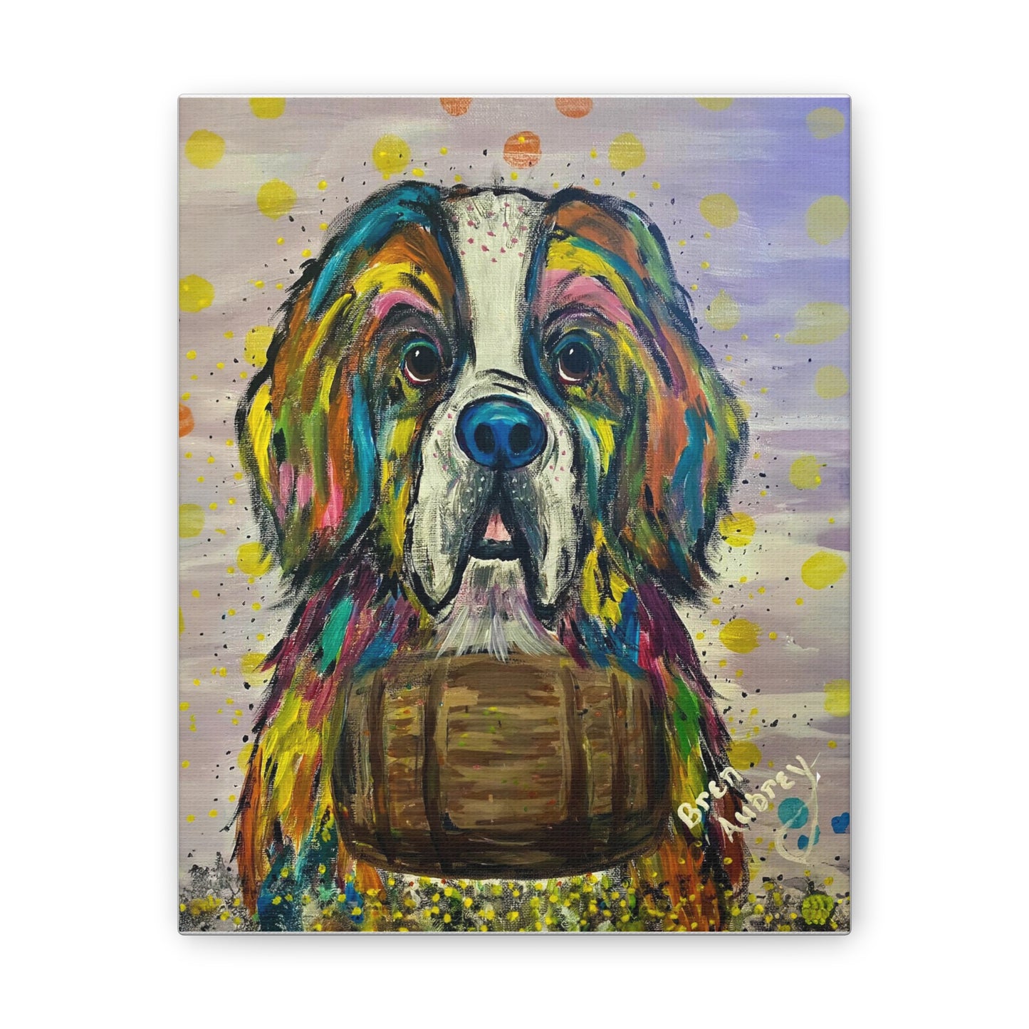Pop Art Pup Canvas Art,