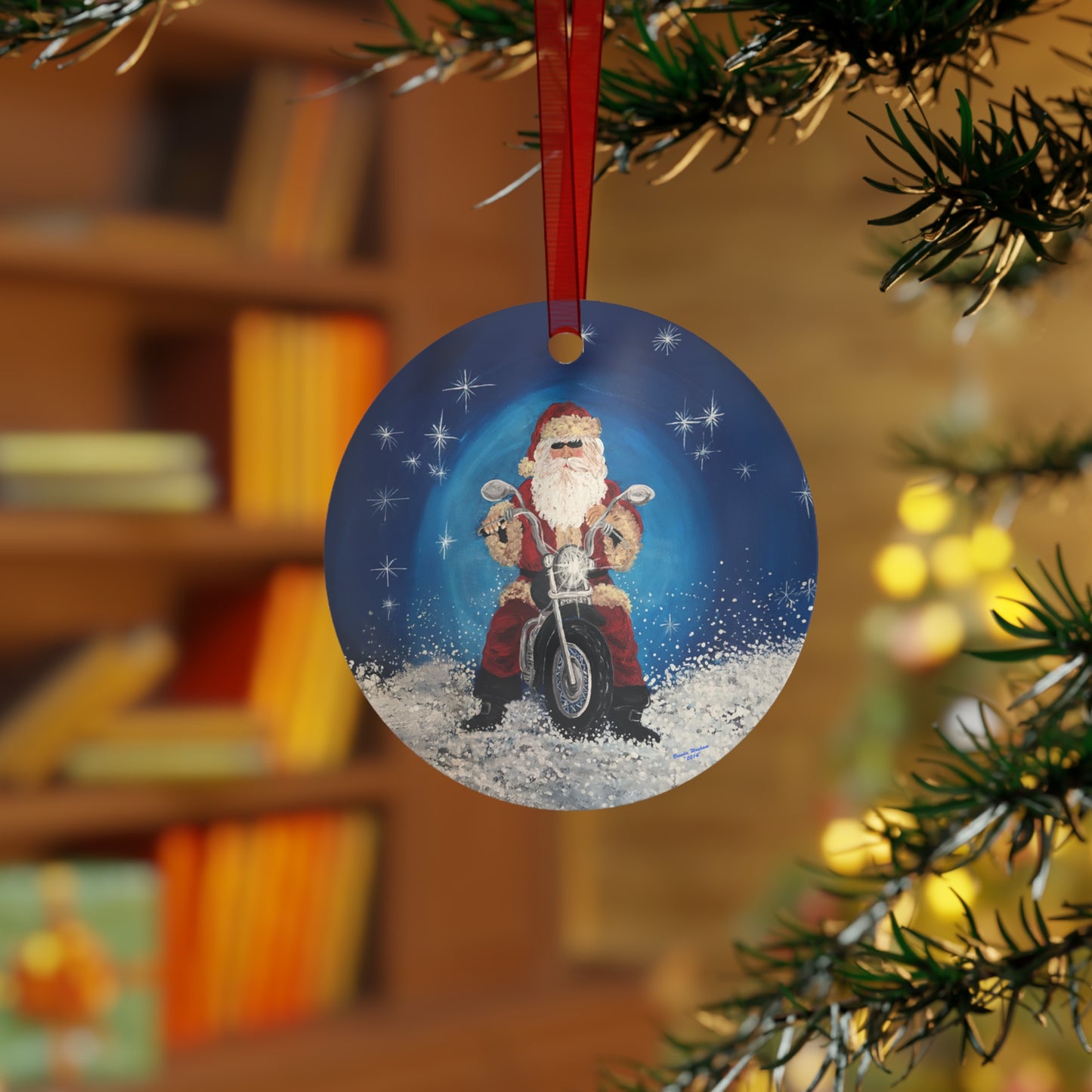 2014 BEACHY SANTA (Christmas Ornament)