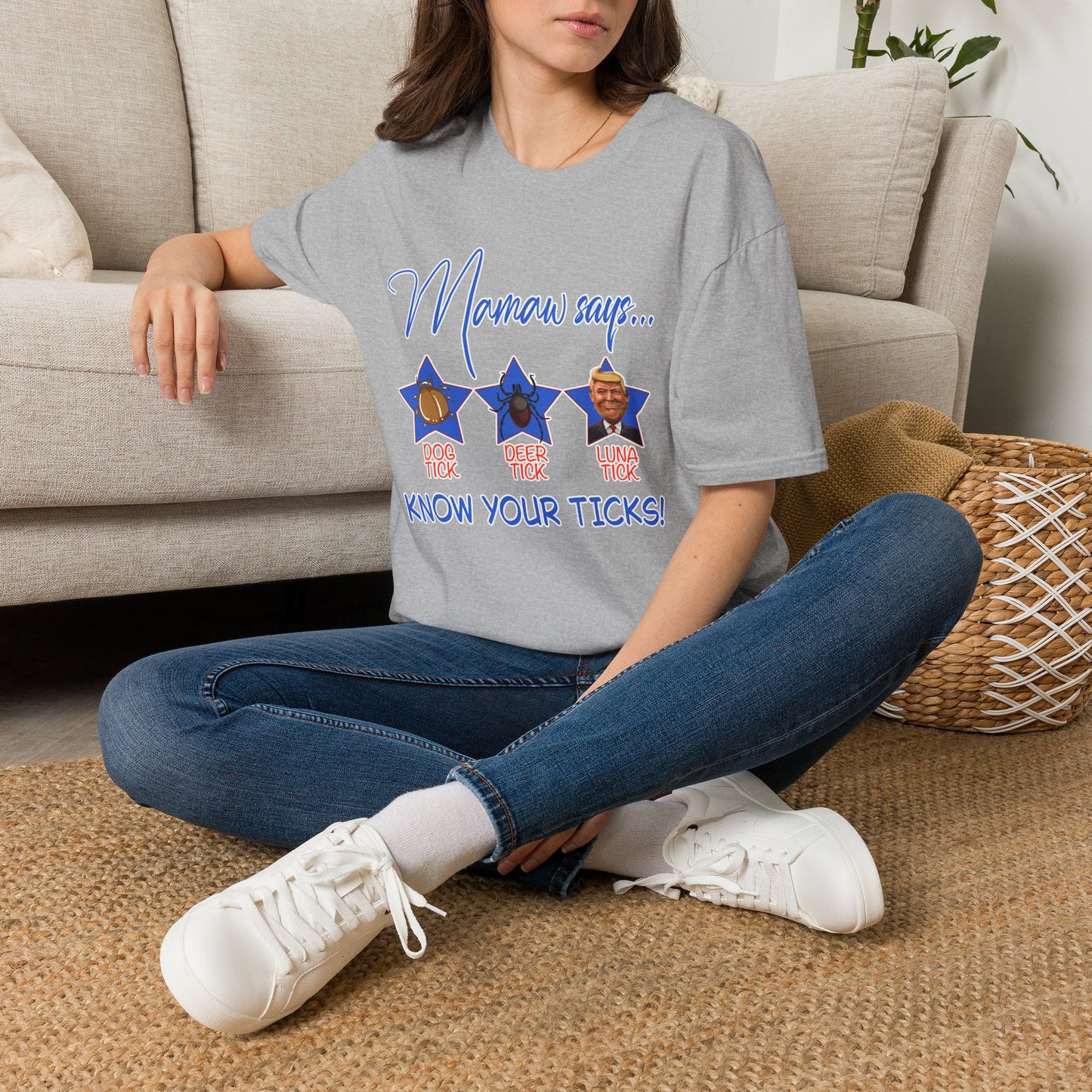 T-Shirt - “Mamaw Says… Know Your Ticks!” Graphic Tee