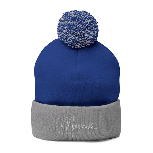 Mamaw's Porch N Politics Cozy Pom-Pom Knit Cap, Winter Beanie