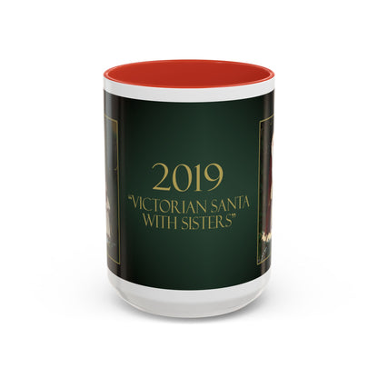 2010 VICTORIAN SANTA WITH SISTERS (Ceramic Mug)