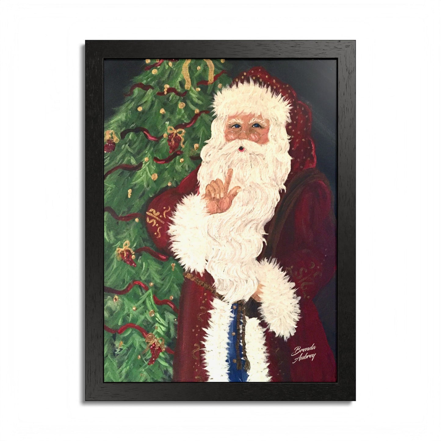 2013 SHSSSSSSS SANTA (Framed Print)