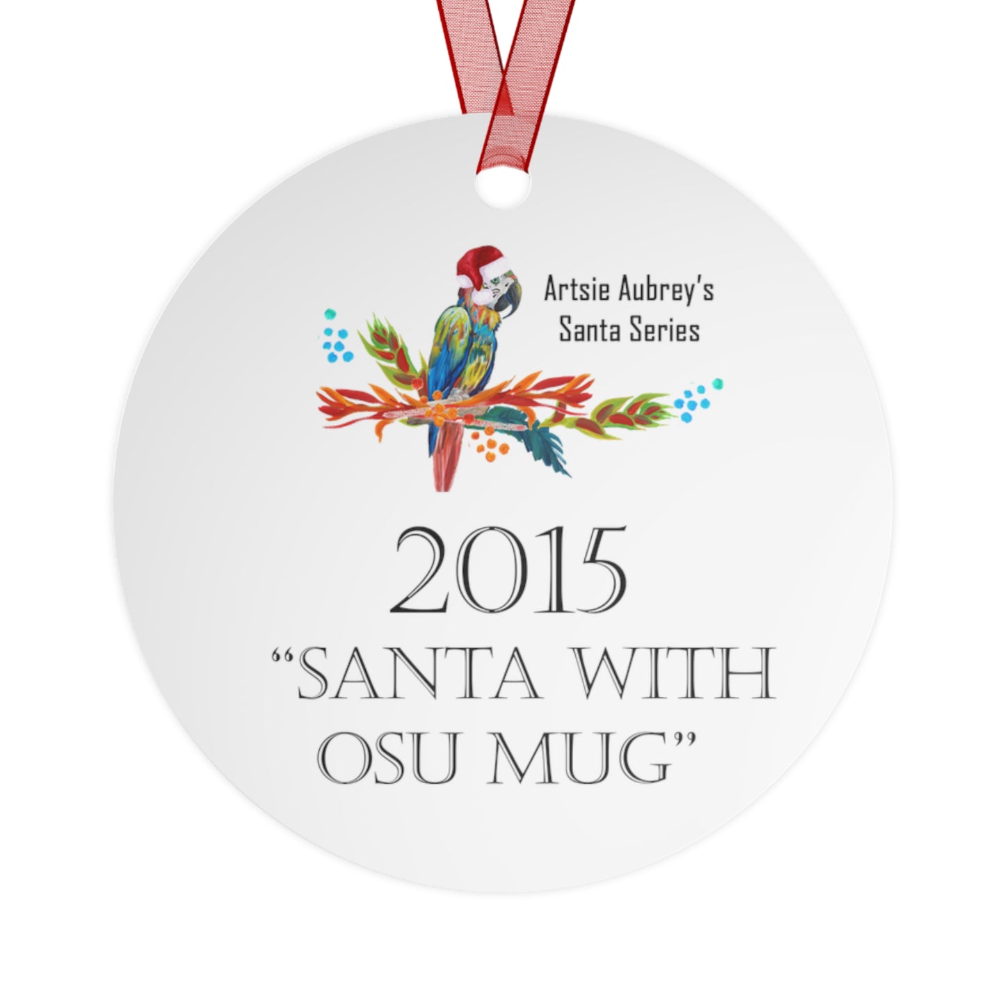 2015 SANTA WITH OSU MUG (Christmas Ornament(