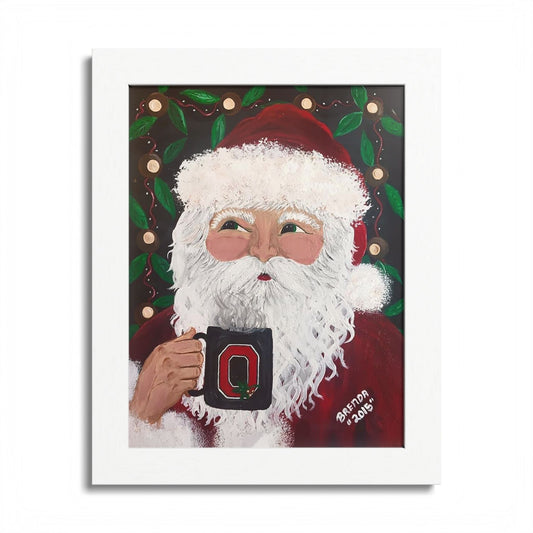2015 SANTA WITH OSU MUG (Christmas Ornament)