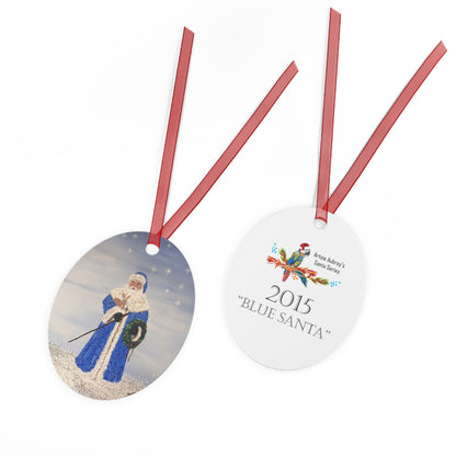 2015 BLUE SANTA (Christmas Ornament)