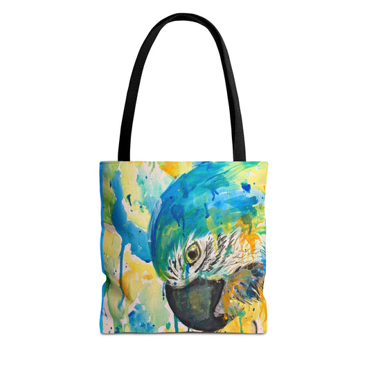 Splash of Color Parrot Tote Bag Collection