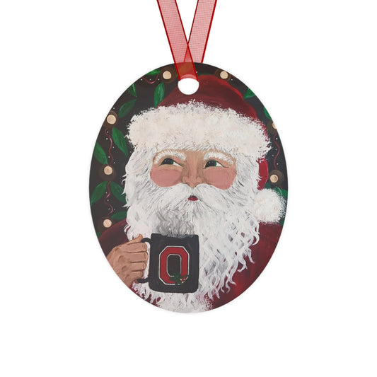 2015 SANTA WITH OSU MUG (Christmas Ornament(