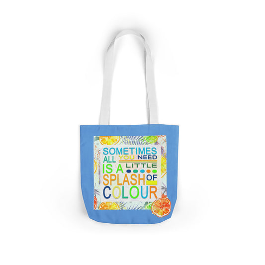 Splash of Colorful Canvas Tote Bag