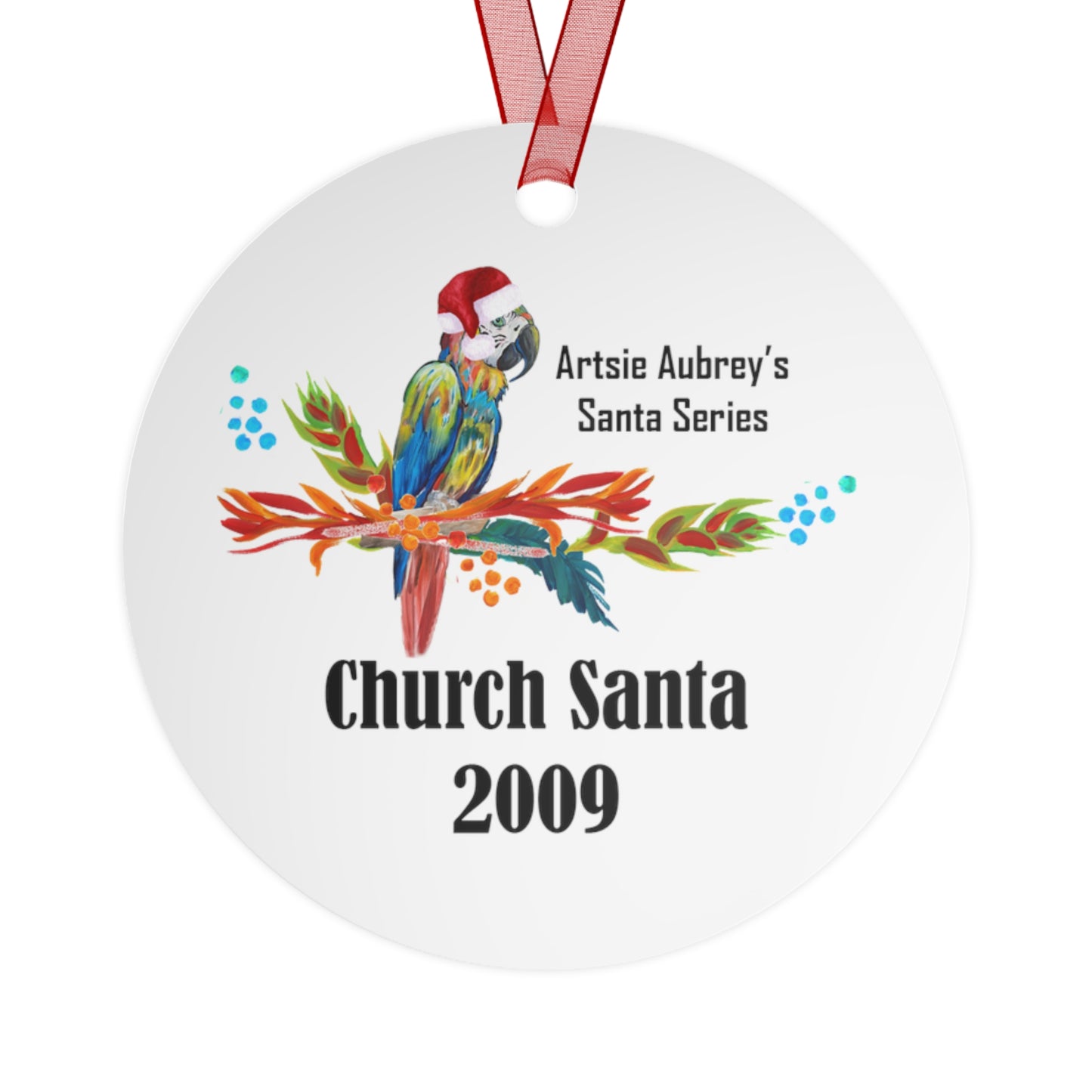 Artsie Aubrey's 2009 Church Santa Ornament