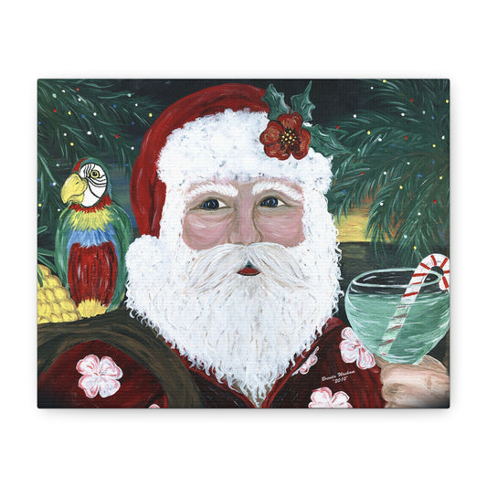 2010 TROPICAL SANTA (Canvas Print)