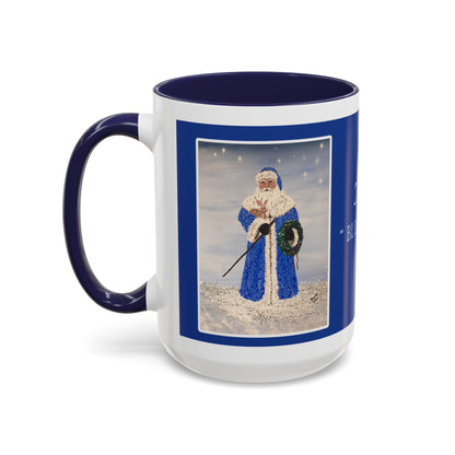2015 BLUE SANTA (Ceramic Mug)