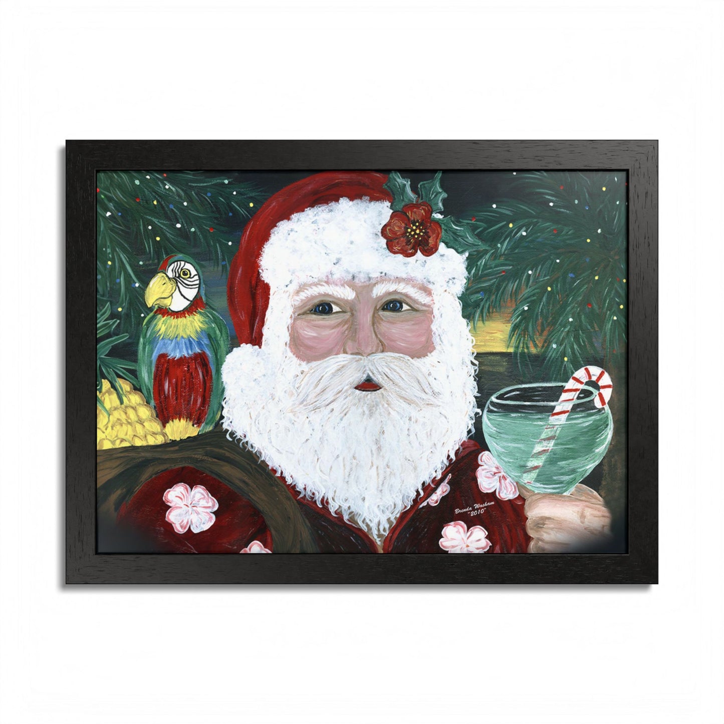 2010 TROPICAL SANTA (Framed Print)