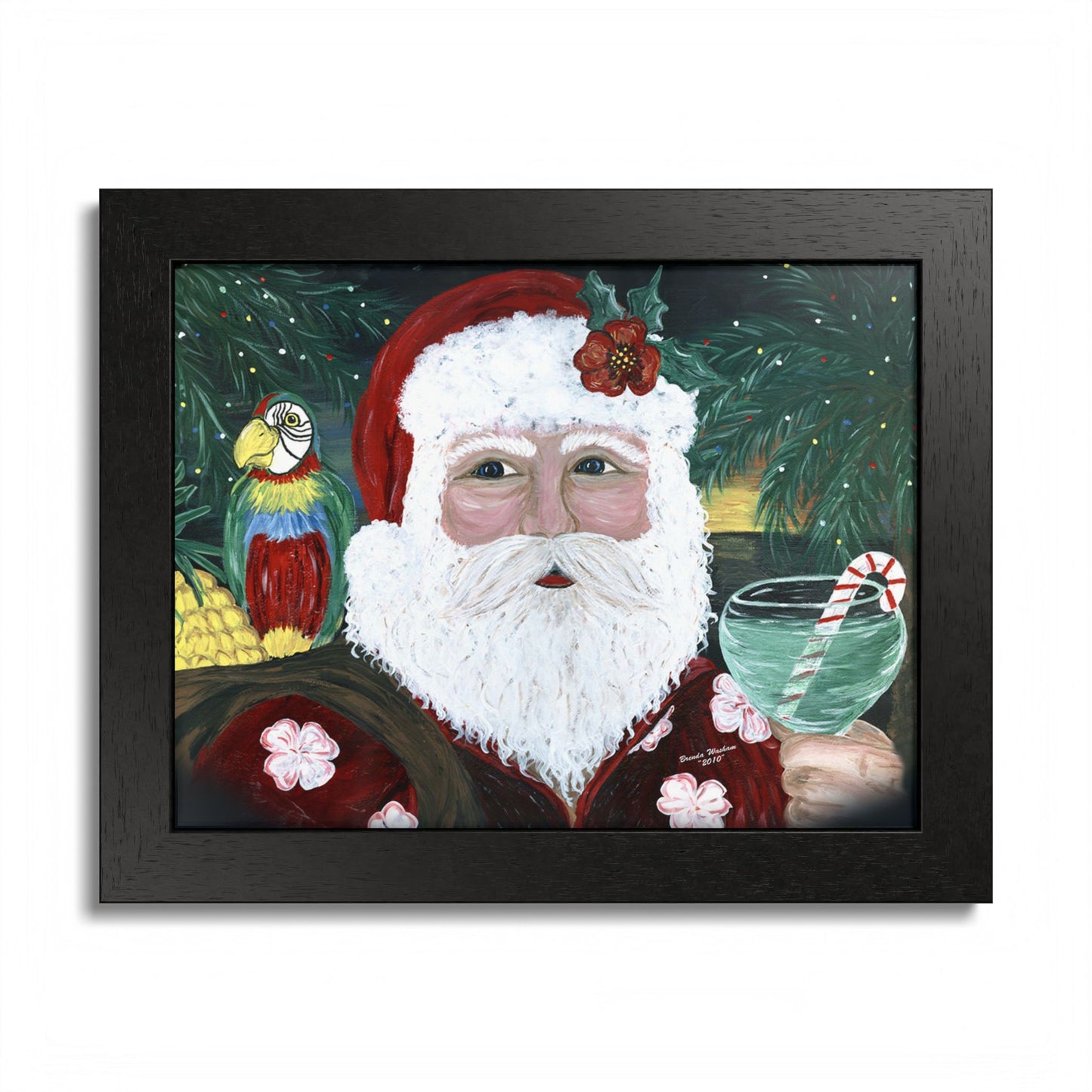 2010 TROPICAL SANTA (Framed Print)