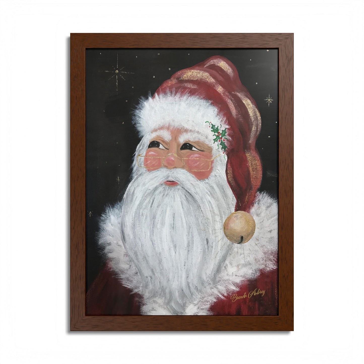 2016 JINGLE BELL SANTA (Framed Print)