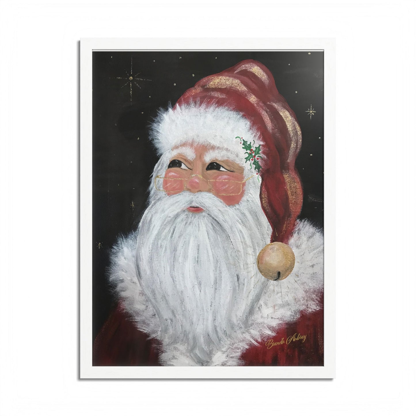 2016 JINGLE BELL SANTA (Framed Print)