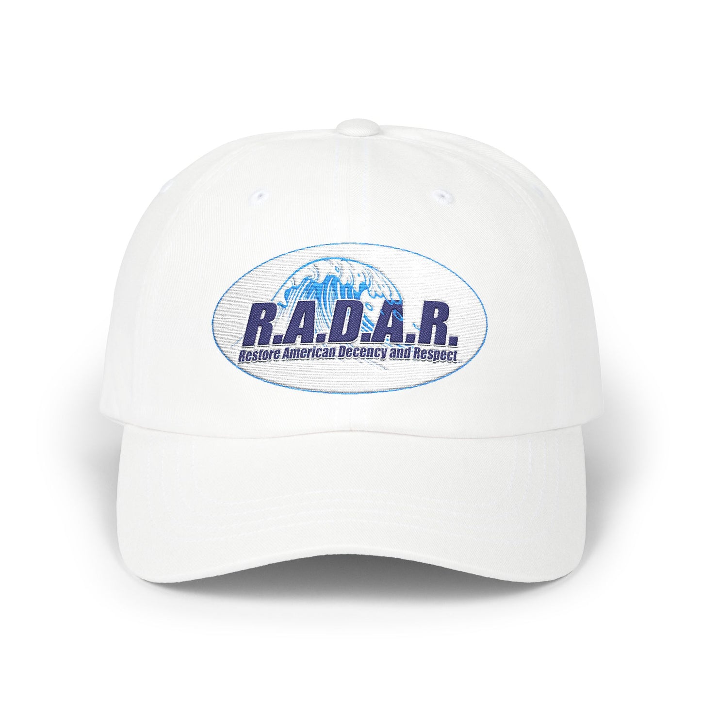 R.A.D.A.R. Logo Classic Dad Cap — Vintage Distressed Baseball Hat