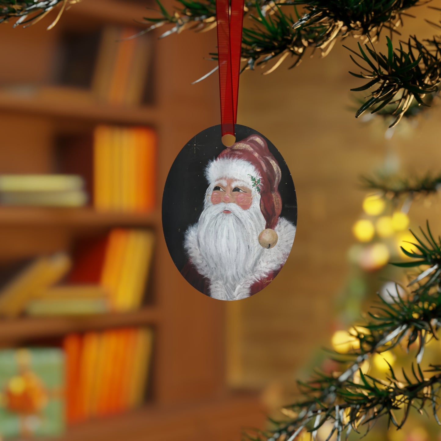 2016 JINGLE BELL SANTA (Christmas Ornament)