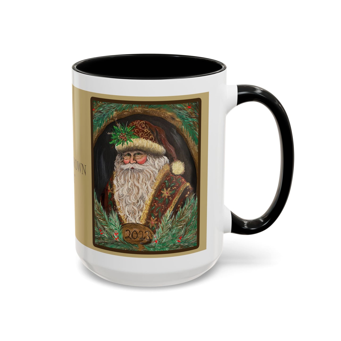 2024 VINTAGE BROWN SANTA (15 oz. Ceramic Mug)