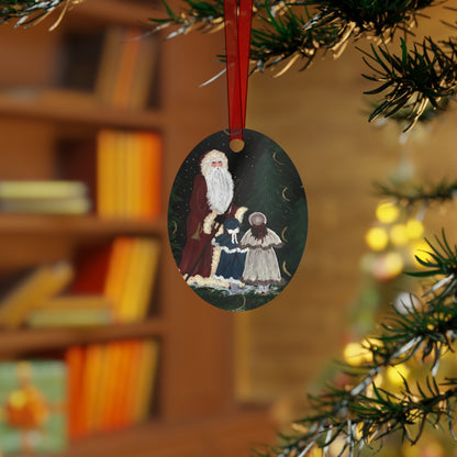 2010 VINTAGE SANTA WITH SISTERS (Christmas Ornament)