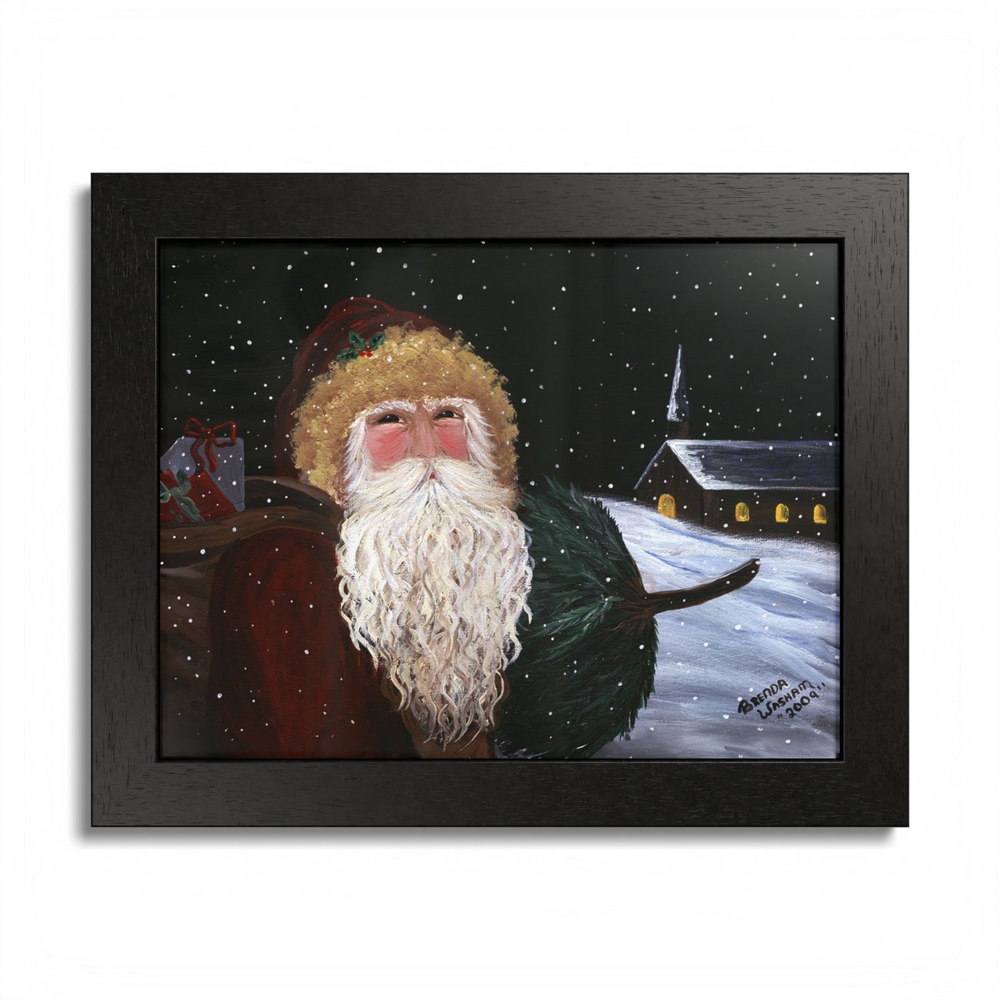 2009 OLD ST. NICK (Framed Print)