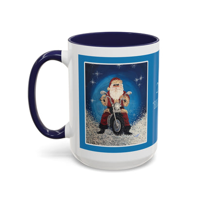 2014 BIKER SANTA (Christmas Mug)