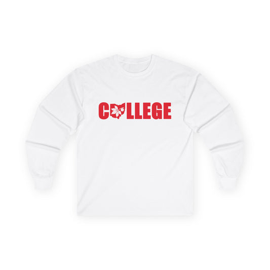 College Buckeye Leaf Long Sleeve Tee