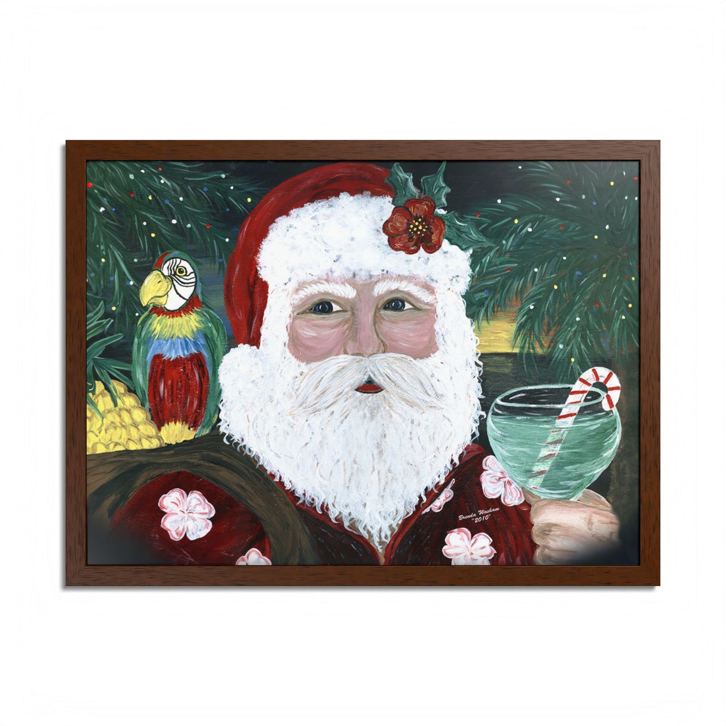 2010 TROPICAL SANTA (Framed Print)