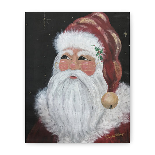 2016 JINGLE BELL SANTA (Canvas Print)