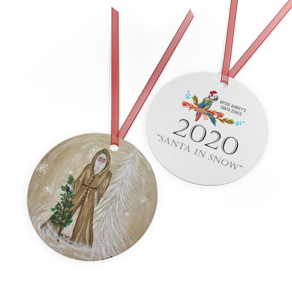 2020 SANTA IN SNOW (Christmas Ornament)
