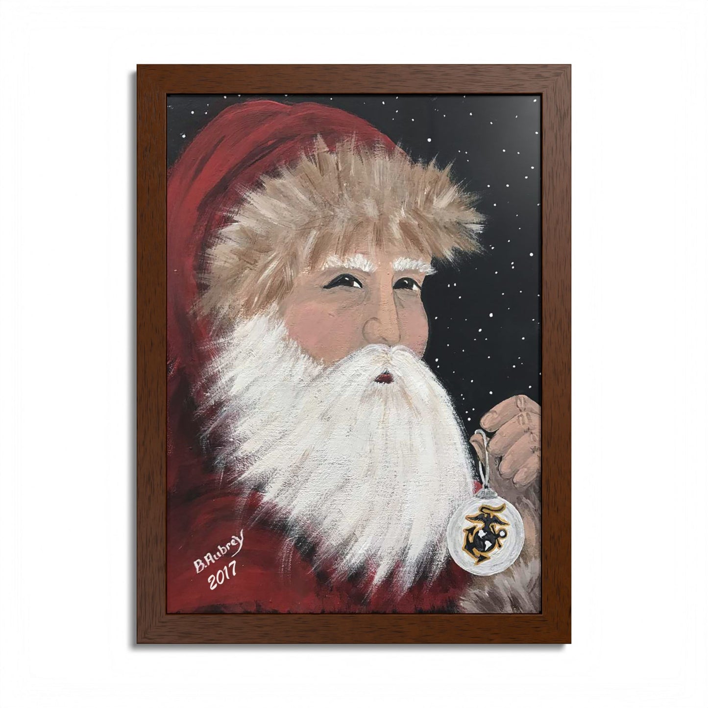 2017 SANTA FOR A MARINE (Framed Print)