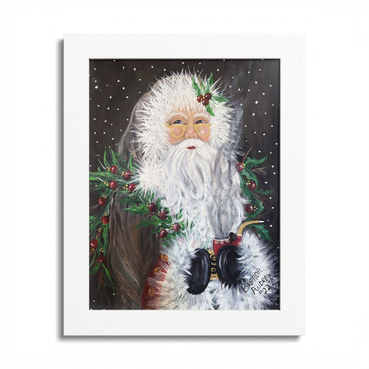 2022 FUZZY SANTA (Framed Print)