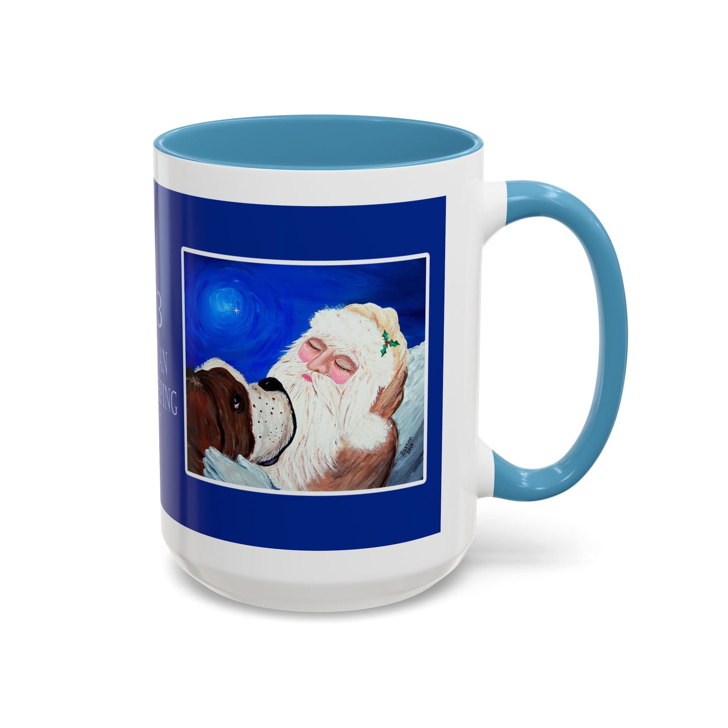2013 KEEPING AN EYE ON SLEEPING SANTA (Ceramic Mug)