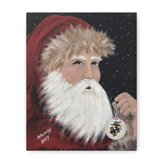 2017 SANTA FOR A MARINE (Canvas Print)