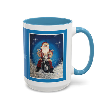 2014 BIKER SANTA (Christmas Mug)