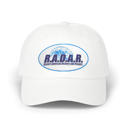 R.A.D.A.R. Logo Classic Dad Cap — Vintage Distressed Baseball Hat