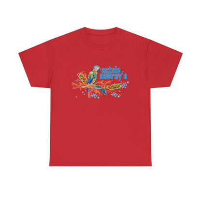 Colorful Parrot 'Artsie Aubrey's' Logo Tee