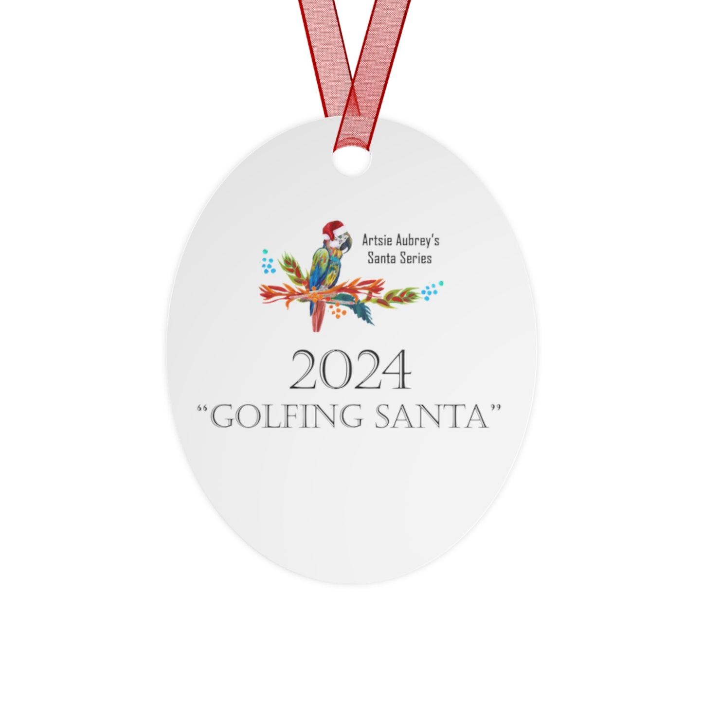 2024 GOLFING SANTA (Christmas Ornament)