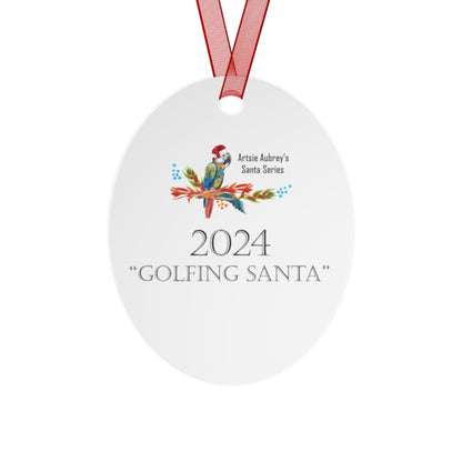 2024 GOLFING SANTA (Christmas Ornament)