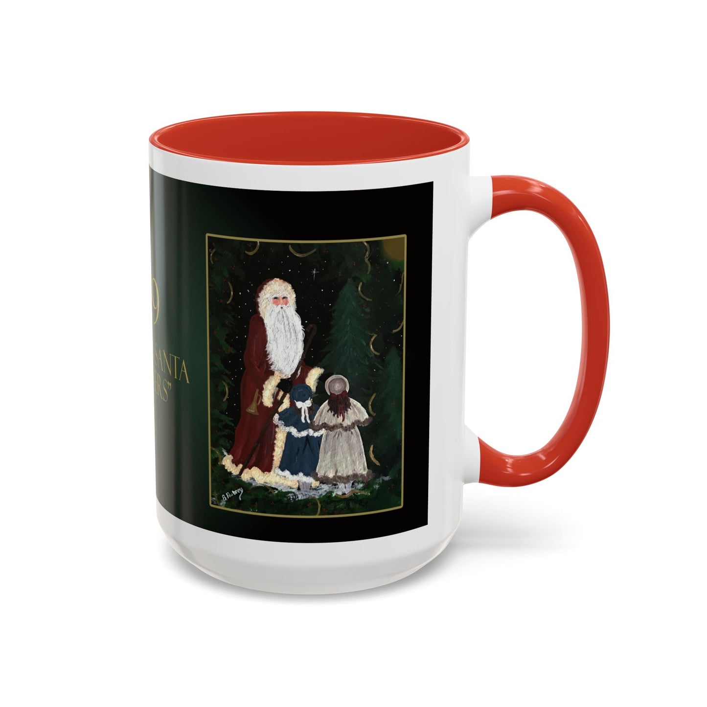 2010 VICTORIAN SANTA WITH SISTERS (Ceramic Mug)
