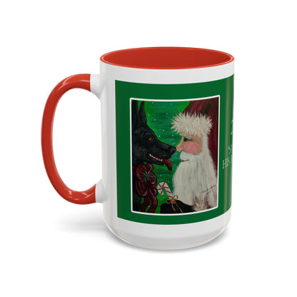 Santa and His Best Friend 2017 Accent Coffee Mug — Christmas Holiday Gift