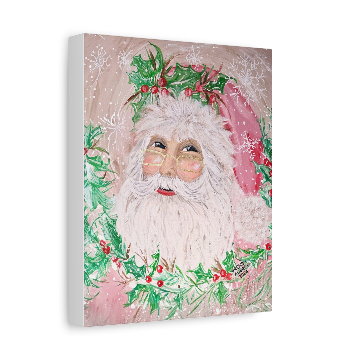2024 PINK SANTA (Print on Canvas)