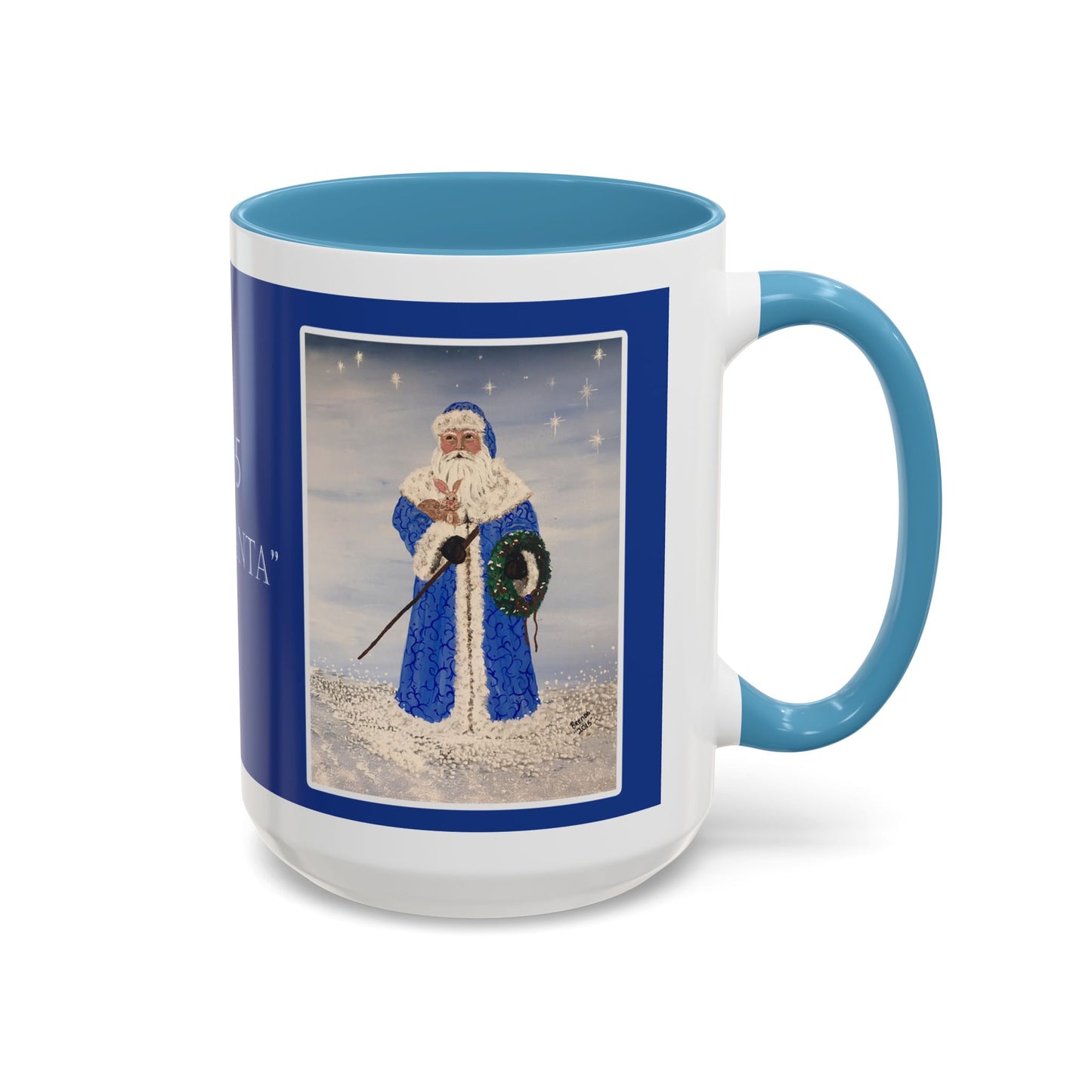 2015 BLUE SANTA (Ceramic Mug)